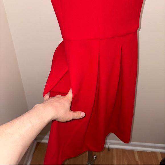 Betsey Johnson Red Cut Out Fit & Flare Dress Size 10 Medium Coquette Y2K Party - Picture 8 of 12